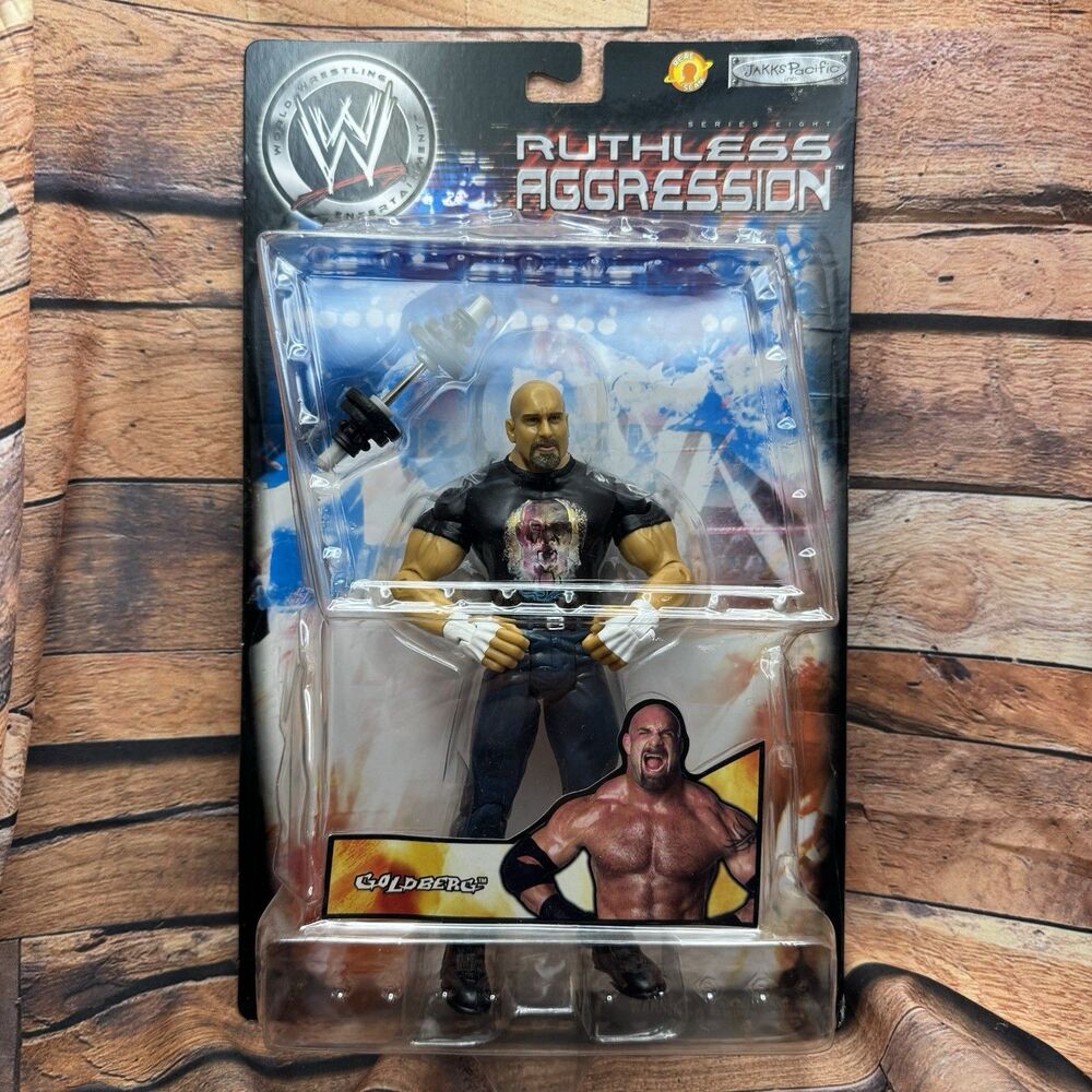 WWE Goldberg Action Figure Jakks Pacific Ruthless Aggression Series 8 New 2004